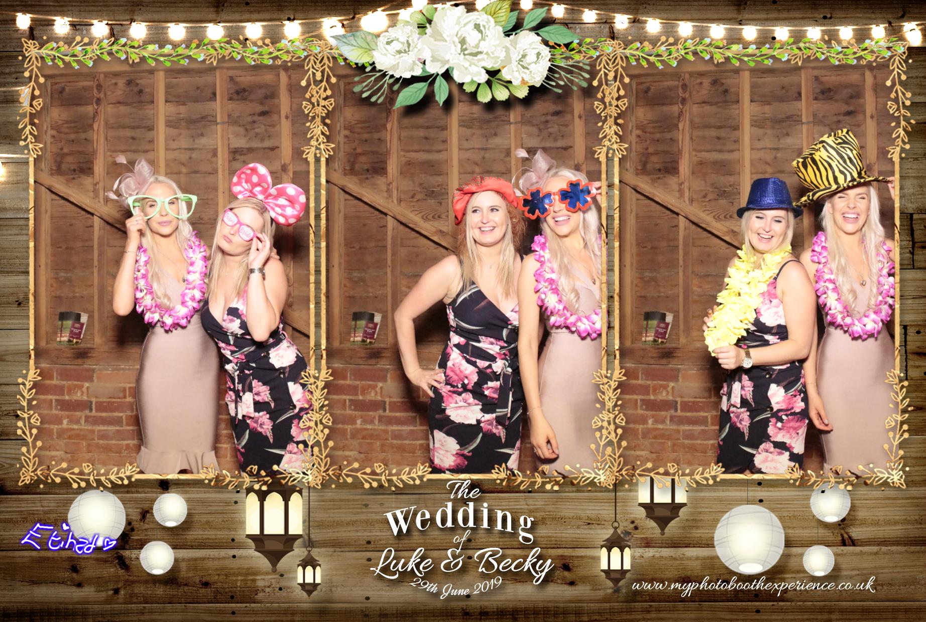 Luke & Becky's Wedding | View more photos from the event at gallery.myphotoboothexperience.co.uk/u/MyPhotoBoothExperienceLtd/Luke-Beckys-Wedding